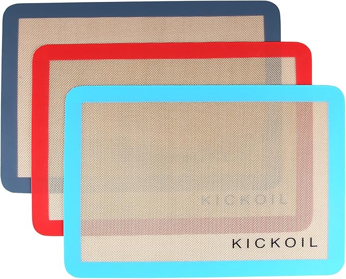 Silicone Baking Mat Set of 3 Non-Stick Baking Sheet for Oven Pan Liner Reusable Parchment Paper