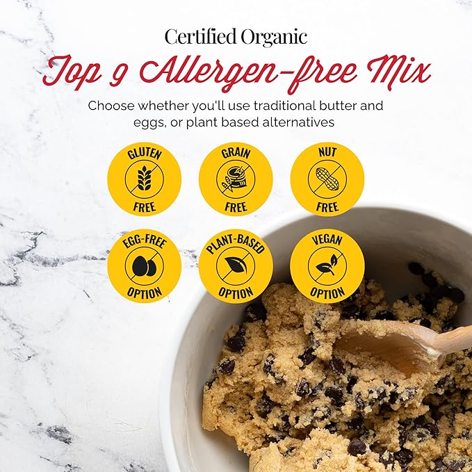 Otto's Naturals Grain-Free Ultimate Cookie Mix, 12.2 Oz., 6 Pack, Top 9 Allergen-Free, Versatile
