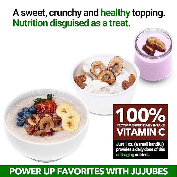 USDA Organic California Grown Pure Jujube Product | JUJUME Crisps | Sweet Jujube Chips | ZERO Added