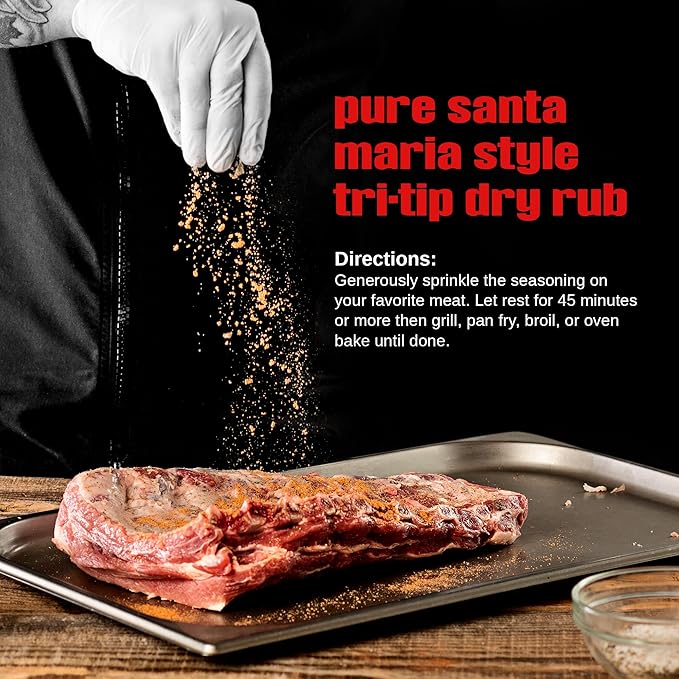 Jake's Righteous Rubs Tri Tip, Steak & Rib Rub Seasoning, 5 Oz, for Chicken, Ribs, Beef, Turkey
