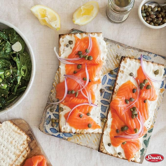 Streit's Unsalted Matzo - Thin & Crispy, Non-GMO, Sodium Free, Low Fat, Vegan, Family Owned, Kosher