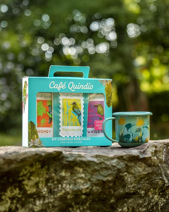 Cafe Quindio Specialty Harvest - Medium Roast 100% Colombian Excelso Whole Bean Arabica Coffee (2.8
