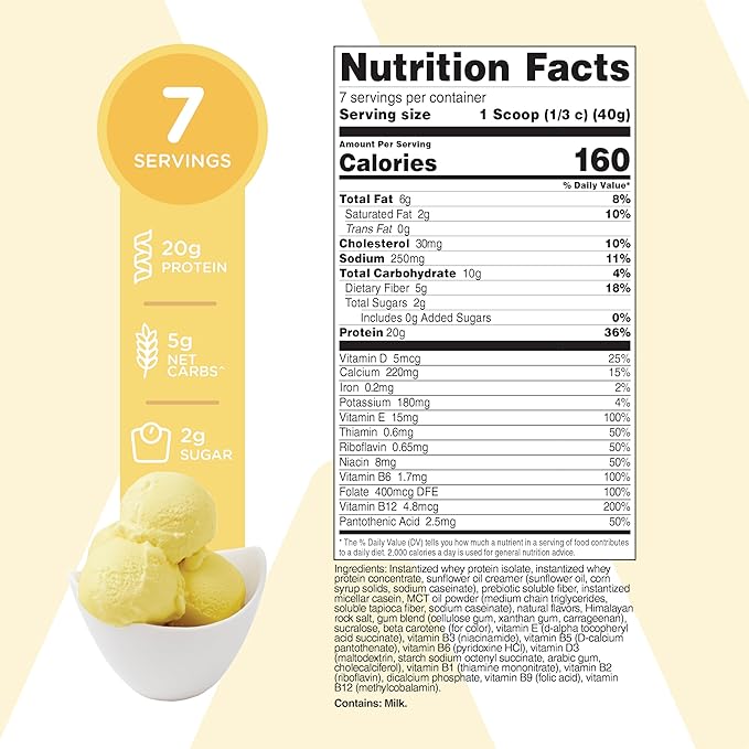 TransformHQ Meal Replacement Shake Powder 7 Servings (Pineapple Ice Cream Flavored) - Gluten Free