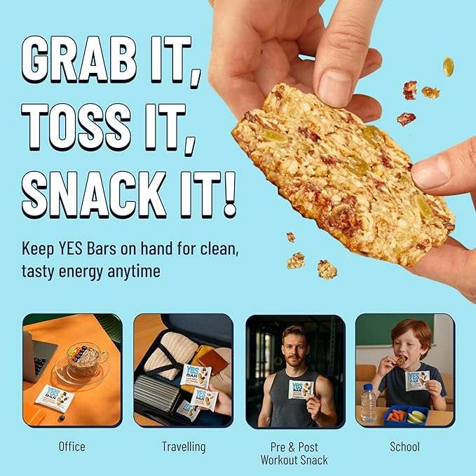 The YES Bar ??Strawberry Coconut ??Plant Based Protein, Decadent Snack Bar ??Vegan, Paleo, Gluten