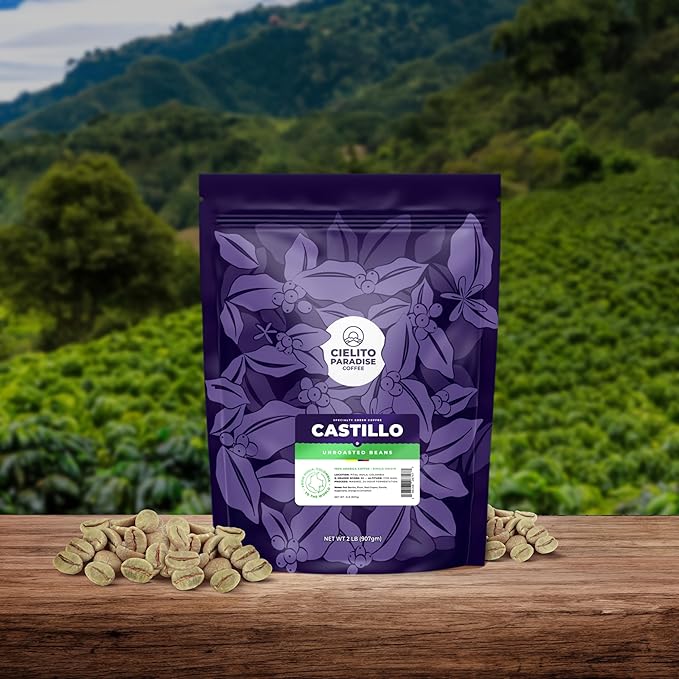 2 Lb, Fresh Single Origin Unroasted Green Coffee Beans, Specialty Grade From Huila Colombia, Direct