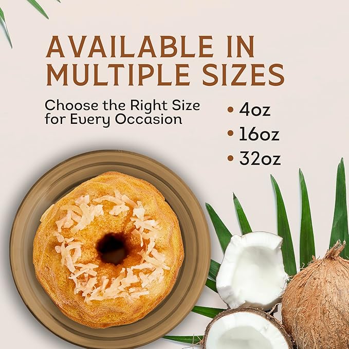 TORTUGA Caribbean Coconut Rum Cake - 32 oz Rum Cake - The Perfect Premium Gourmet Gift for Gift