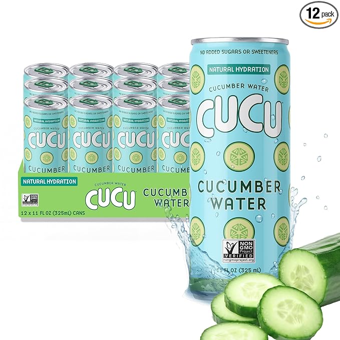 CUCU Cucumber Water ??Natural Hydration from Cucumbers with Vitamin C, Electrolytes & Antioxidants