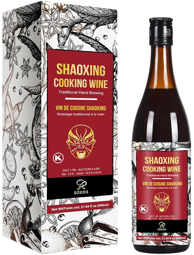 Soeos Shaoxing Wine, Shaoxing Rice Wine, Chinese Cooking Wine, Rice Cooking Wine, Shaoxing Wine