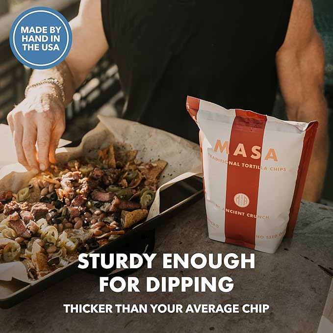 MASA Chips - Cobanero Tortilla Chips - Handmade Corn Tortillas - Spicy Chips & Snacks - Naturally