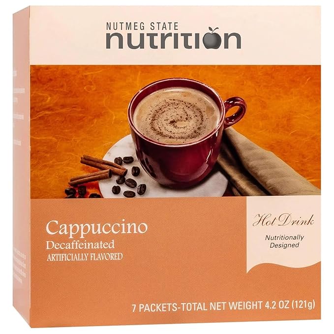 Nutmeg State Nutrition - High Protein Cappuccino - Low Carb, KETO Friendly, Instant Hot Drink Mix