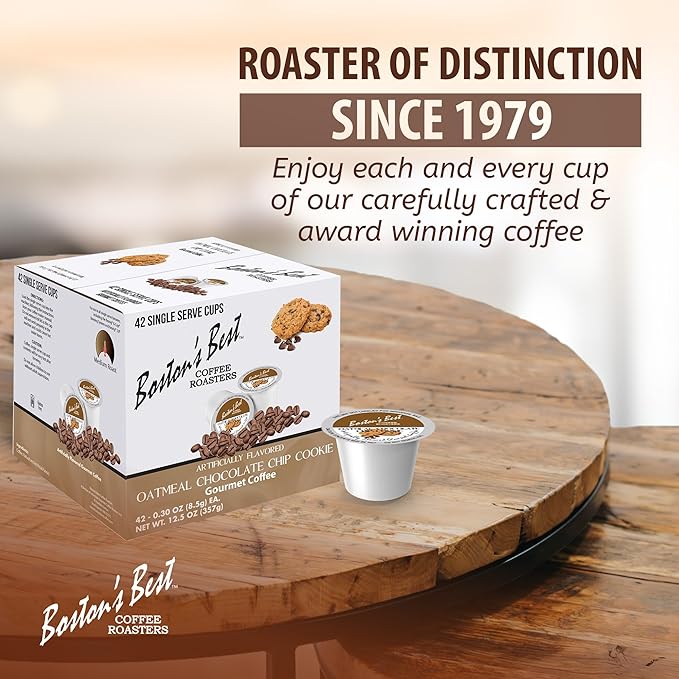 Boston’s Best - Oatmeal Chocolate Chip Cookie Flavored Coffee Blend, Dessert Gourmet Compatible