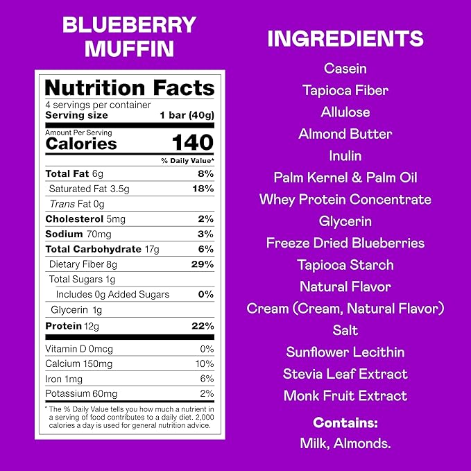 MAGIC SPOON Treats I High Protein Bars I Low Carb I Keto Friendly I 1g of Sugar I Gluten Free