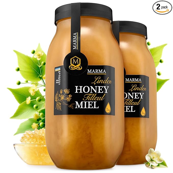 HONIGMA® Marma Linden Honey | Authentic Raw Honey from Ukraine | 100% Pure, Unpasteurized & Fully