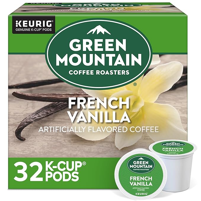 Green Mountain Coffee Roasters French Vanilla Coffee, Keurig Single-Serve K-Cup pods, Light Roast