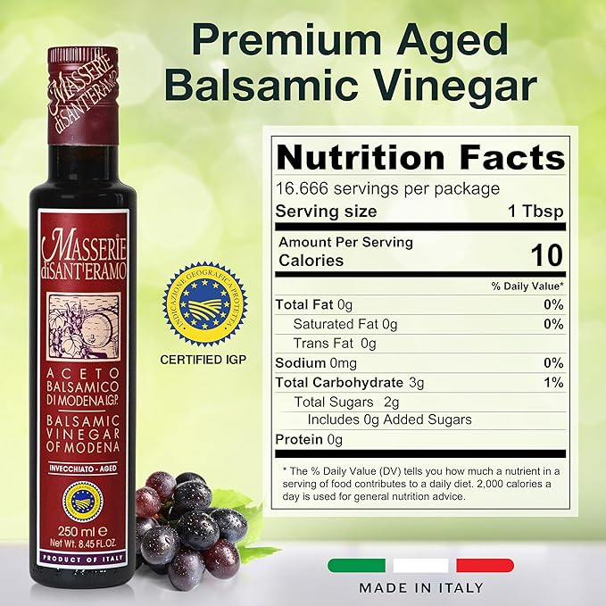Italian Aged Balsamic Vinegar of Modena, Made in Italy, Aceto Balsamico di Modena IGP - Masserie di