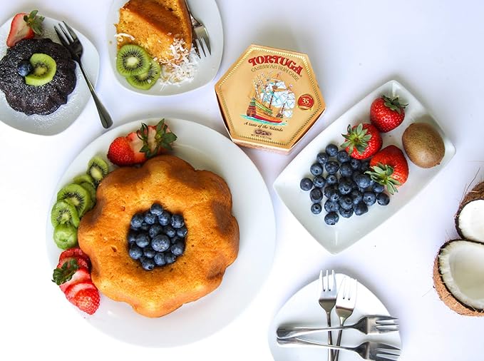 TORTUGA Caribbean Chocolate Rum Cake - 4 oz Rum Cake - The Perfect Premium Gourmet Gift for Gift