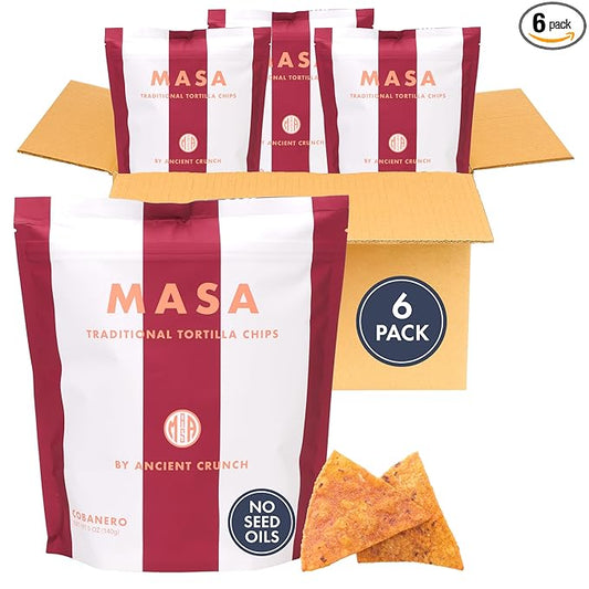 MASA Chips - Cobanero Tortilla Chips - Handmade Corn Tortillas - Spicy Chips & Snacks - Naturally