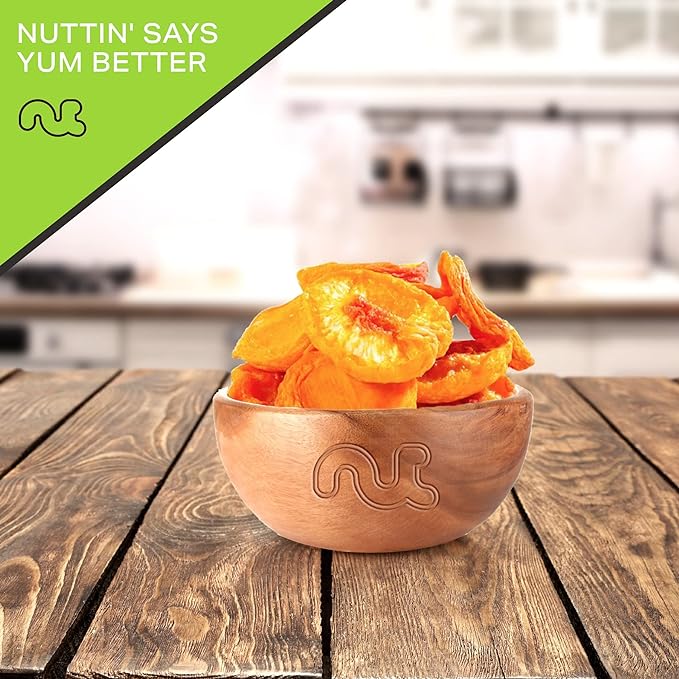NUT CRAVINGS - Sun Dried California Peaches, No Sugar Added, Unsweetened (80oz, 5 LB) Bulk Dry