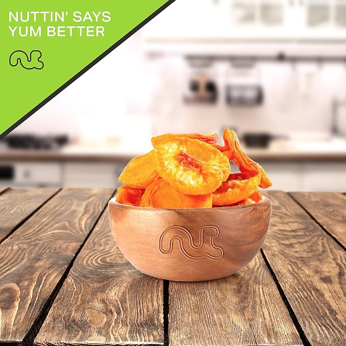 NUT CRAVINGS - Sun Dried California Peaches, No Sugar Added, Unsweetened (16oz, 1 LB) Bulk Dry