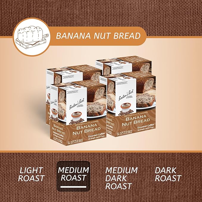 Boston’s Best - Banana Nut Bread Flavored Delicious Gourmet Coffee Compatible with Keurig Coffee
