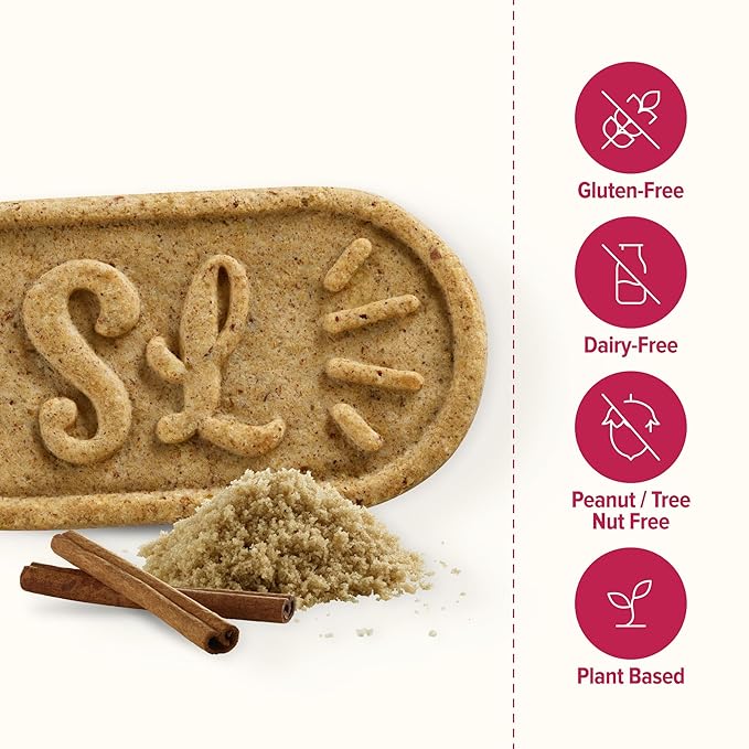Sweet Loren's Vegan Breakfast Biscuits | Cinnamon Sugar | 4g Protein, 19g Whole Grains | Plant