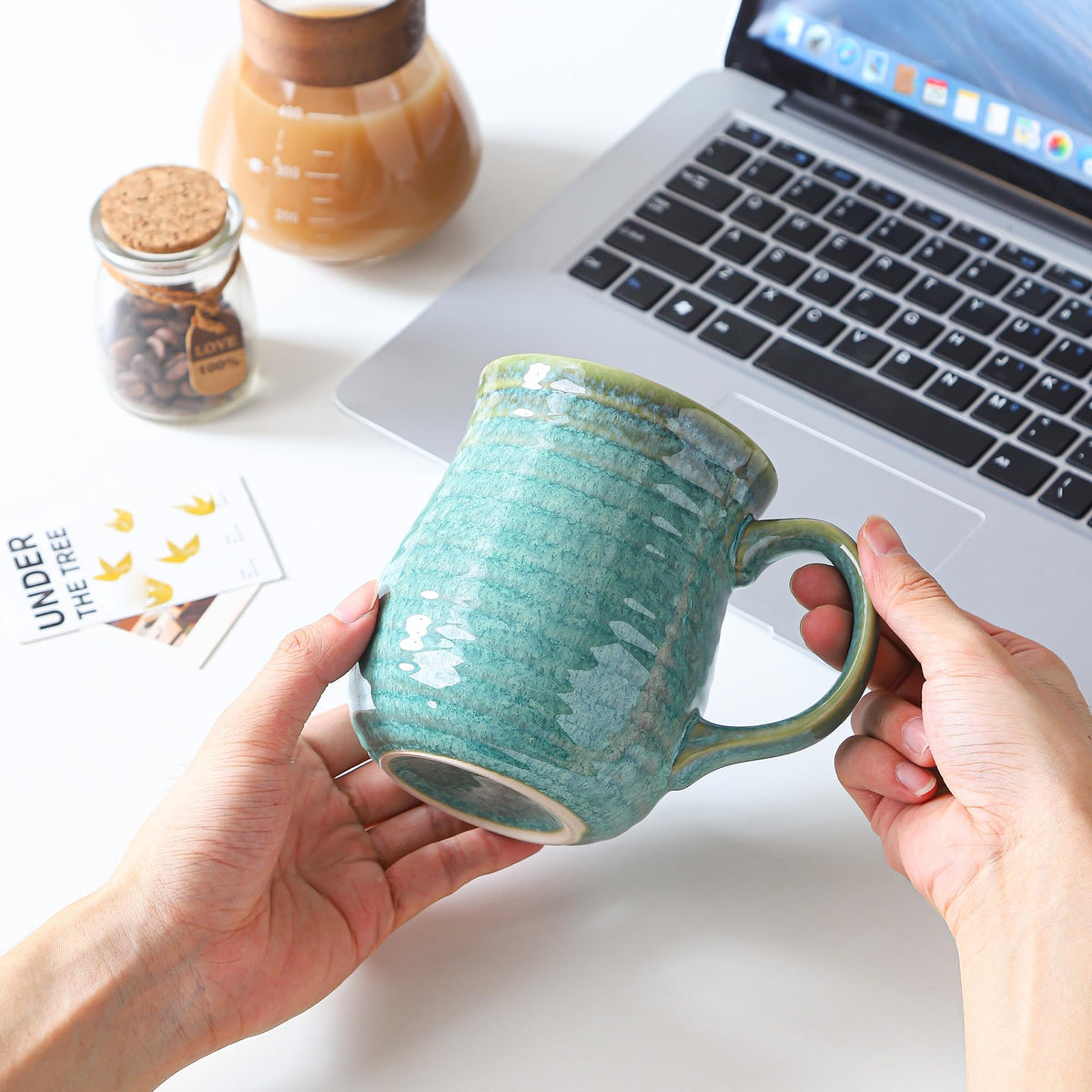 23 oz Large Ceramic Coffee Mugs, Handmade Big Cup for Office and Home