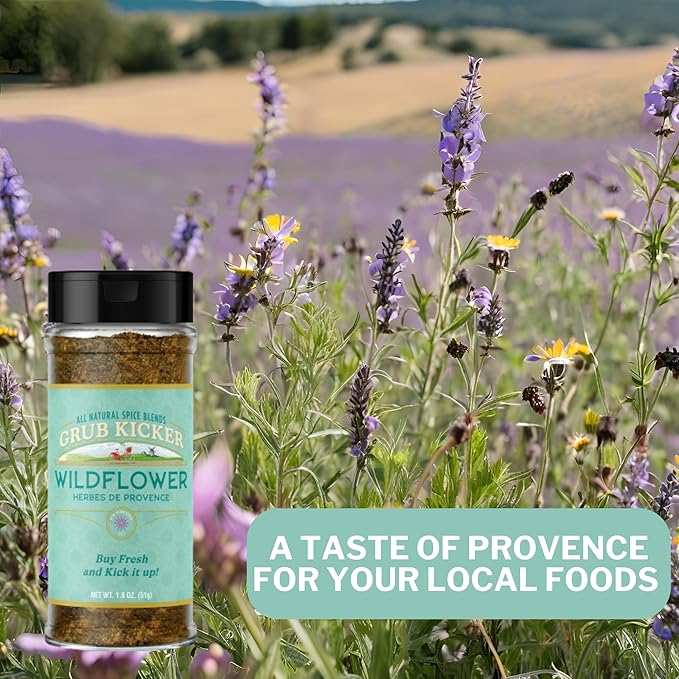 Grub Kicker Herbs de Provence Seasoning Blend - 1.8 oz. - Premium French Herb Mix with Oregano