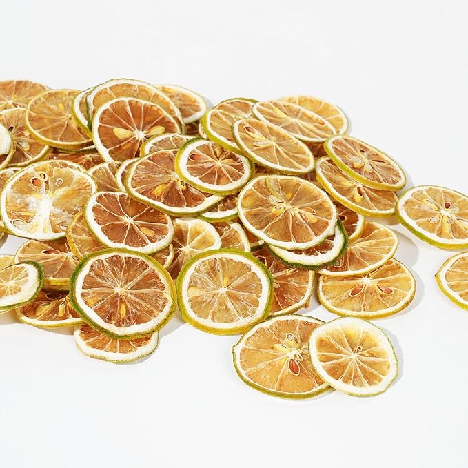 9oz Dehydrated Fruit Slices Cocktail Garnish Set, Featuring Dried Orange, Lime, and Lemon Slices