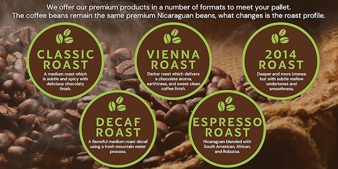 Specialty Volcanic Nicaraguan - The Santa Lucia Experience, Coffee Variety Pack - Light, Medium &