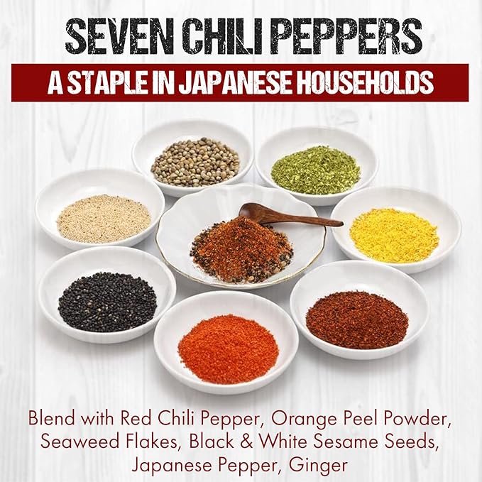 Fusion Select 6 Oz Shichimi Togarashi Seasoning - Japanese 7 Spice Japanese Seasoning Japanese