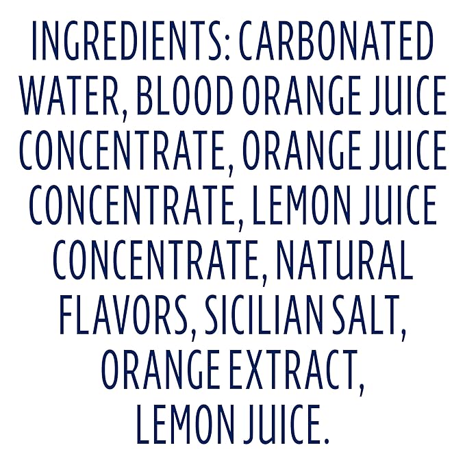Sanpellegrino CIAO Blood Orange Sparkling Water, Low-Calorie Italian Sparkling Water with Real