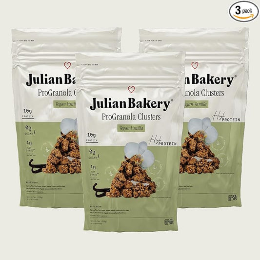 Julian Bakery® ProGranola® Cereal | Vegan | Vanilla Cluster | 10g Protein | 1 Net Carb |