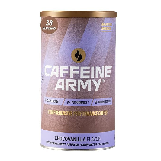 CAFFEINE ARMY ChocoVanilla | Comprehensive Functional Coffee with MCTs, CoQ10, Collagen and