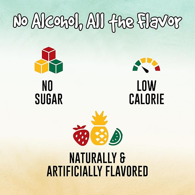 Margaritaville Singles to Go Water Drink Mix, Variety Pack, Includes 4 Flavors: Caribbean Fruit