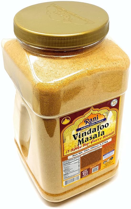 Rani Vindaloo Curry Masala Indian Spice Blend 80oz (5lbs) 2.27kg Bulk PET Jar ~ All Natural | Salt