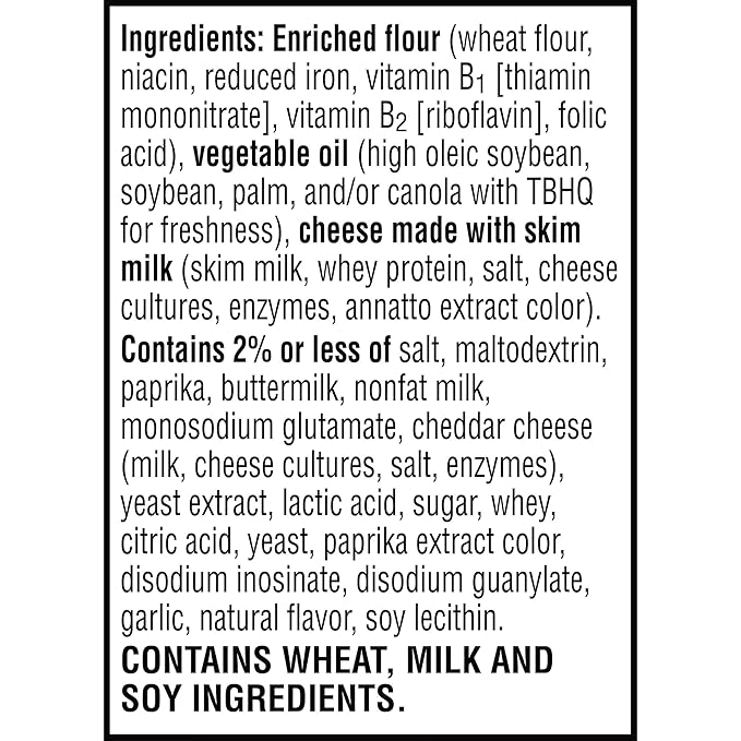 Cheez-It Cheese Crackers, Baked Snack Crackers, Lunch Snacks, Grab n' Go, Extra Cheesy, 6.75lb Case