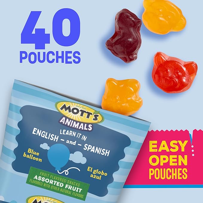 Mott's Fruit Flavored Snacks, Halloween Treats, Animals Assorted Fruit, Gluten Free Snack, Family