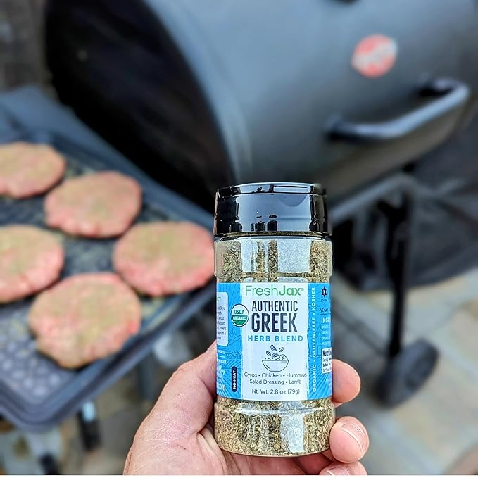 FreshJax® Organic Greek Seasoning – 2.8 oz | Mediterranean Herb & Spice Blend for Cooking, Lamb
