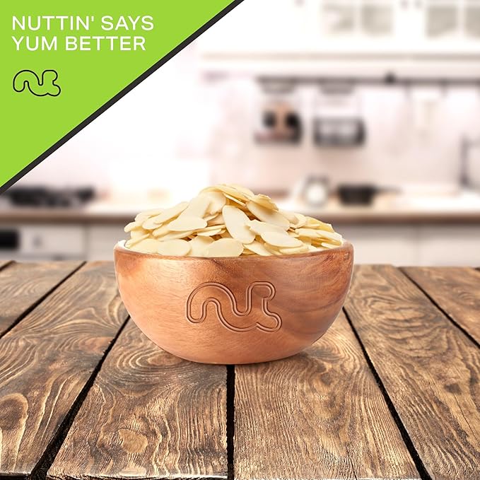 NUT CRAVINGS - Blanched Sliced Almonds - Raw, (16oz - 1 LB) Packed Fresh in Resealable Bag - Nut