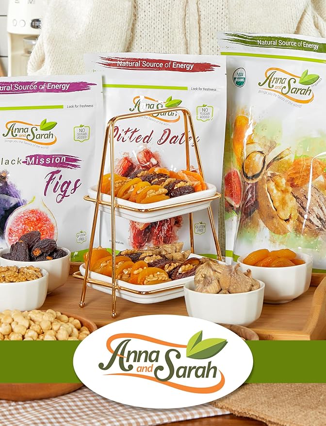 Anna and Sarah Dried Organic Mango, BULK No Sugar Added, No Preservatives, Al-Natural, Premium