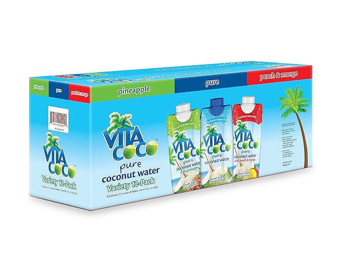 Vita Coco Coconut Water, Variety Pack - Naturally Hydrating Electrolyte Drink - Smart Alternative