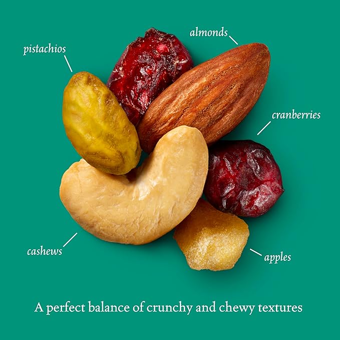 Sahale Snacks Classic Fruit and Nut Trail Mix, 1.5 Oz Grab & Go Bags (18 Packs) - Dry-Roasted