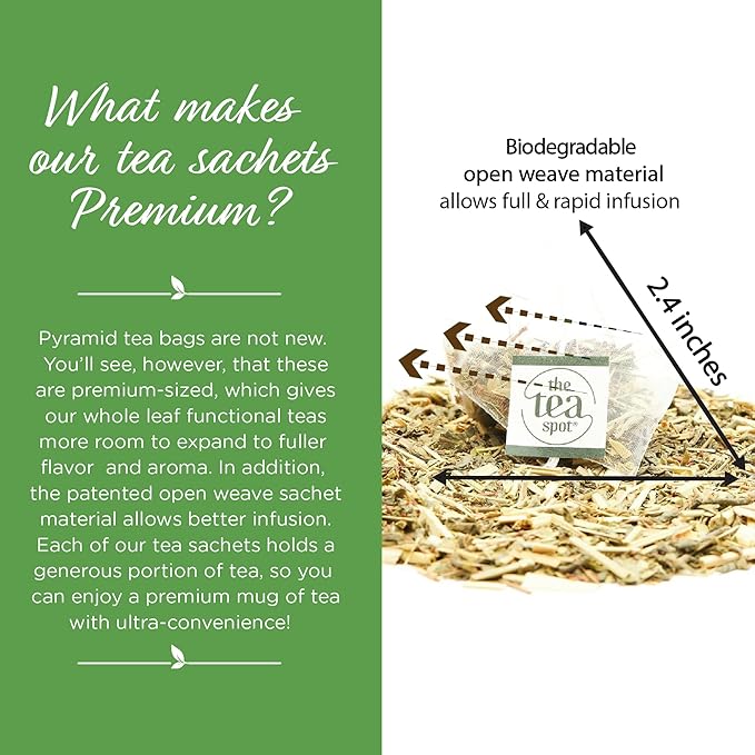 The Tea Spot Organic Keep Fit Green Tea with Yerba Mate and Matcha for Metabolic Support | Blend of
