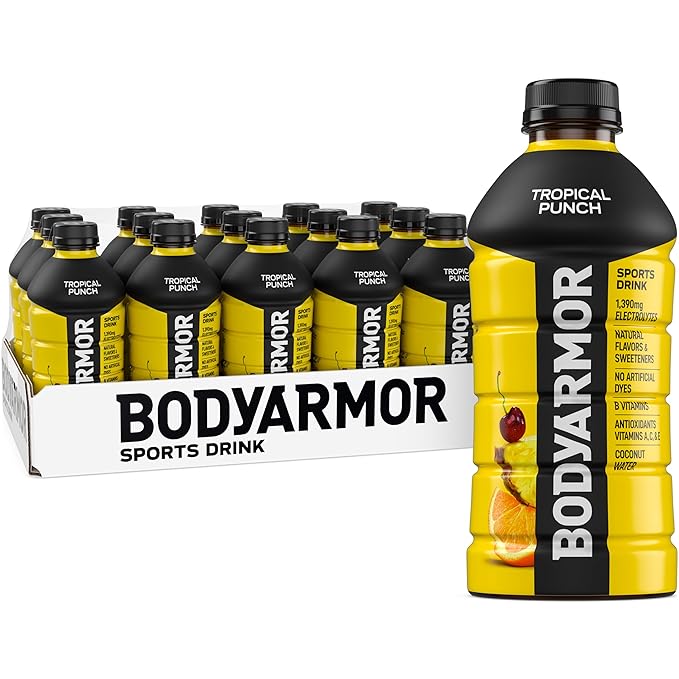 BODYARMOR Sports Drink Sports Beverage, Tropical Punch, Coconut Water Hydration, Natural Flavors