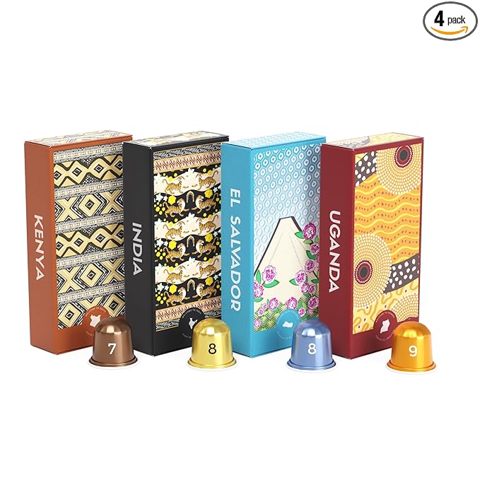 Atlas Coffee Club Espresso Pods Compatible with Nespresso Original– Medium Roast Variety Pack (40