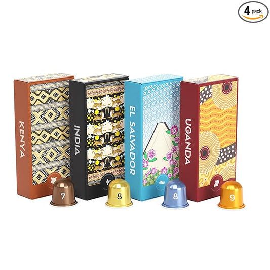 Atlas Coffee Club Espresso Pods Compatible with Nespresso Original– Medium Roast Variety Pack (40