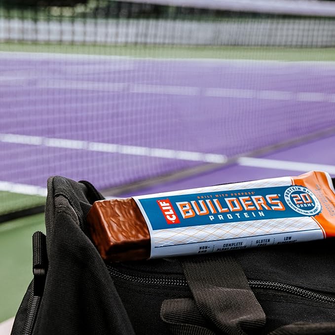 CLIF BUILDERS Protein Bars - Chocolate Peanut Butter Flavor - 20g Plant Based Protein - Gluten Free