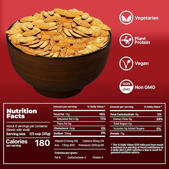 PREMIUM ORCHARD Flavored Pumpkin Seeds Oven Roasted | BBQ | High Protein Snacks for Kids and Adults