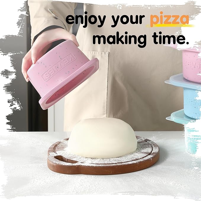 1000ml PLUS Pizza Sourdough Proofing Containers with Air-tight Lids for DIY family Artisan