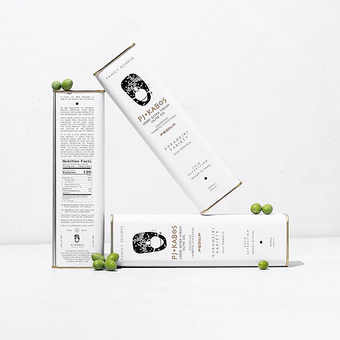 P.J. KABOS 2024/25 Harvest, High Phenolic (450+mg/kg), Premium Greek Extra Virgin Olive Oil